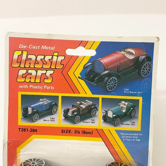 Vintage Tins Toys Diecase Metal Classic Cars with Plastic Parts Mercedes 1903 - Picture 7 of 16